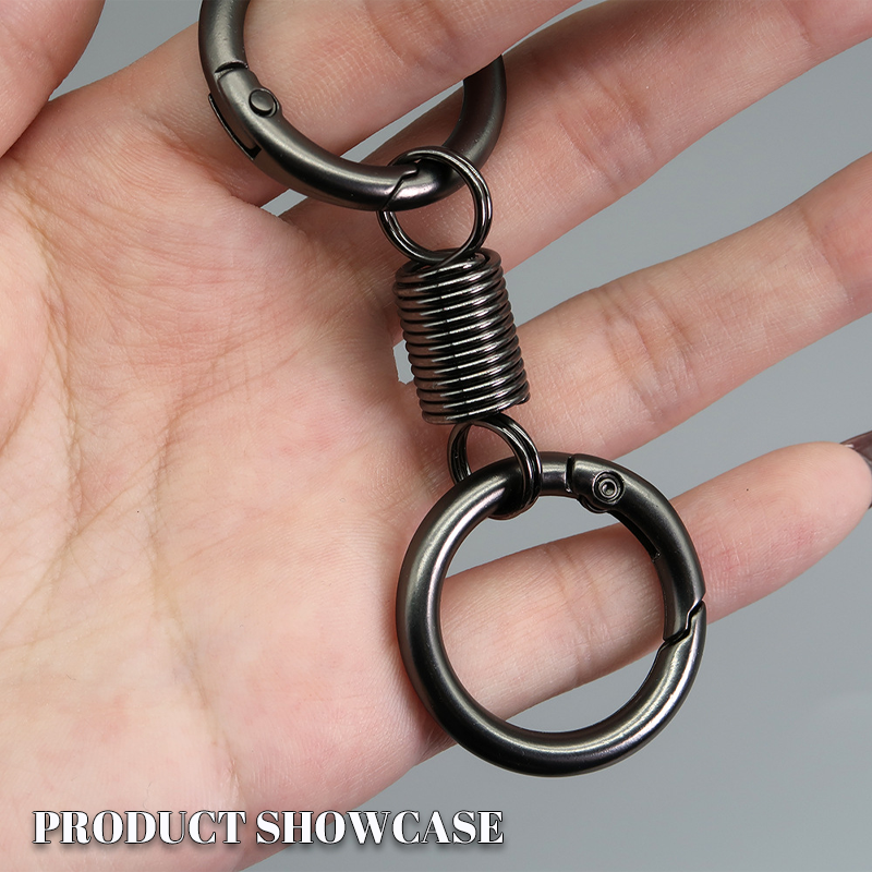 (🔥2024Last Day Promotion - 49% off)Nordic Retro Spring Double Ring Keychain